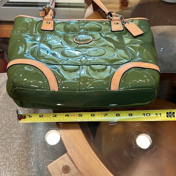 Coach Medium Patent Leather Tote Bag - Picture 15 of 16